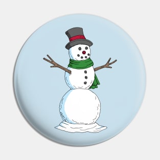 Snowman Pin