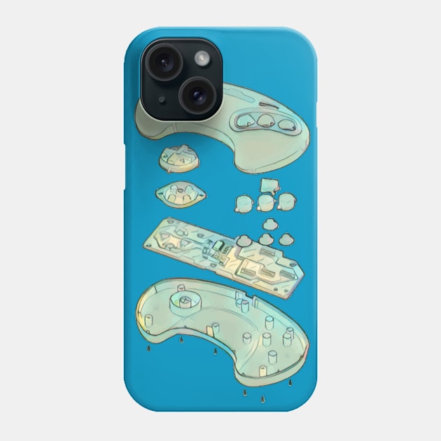 Exploded Joystick Phone Case by Bespired