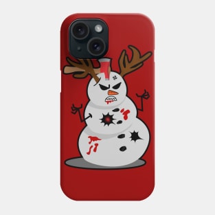 Angry snowman Phone Case