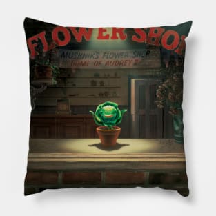 Little Shop of Horrors Flower Shop Pillow