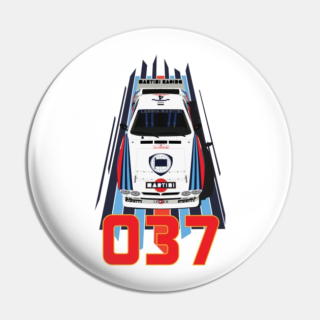 037 Rally Pin by AutomotiveArt