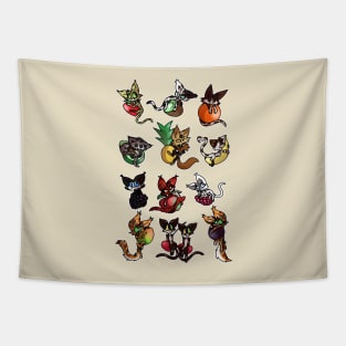 fruit cats Tapestry