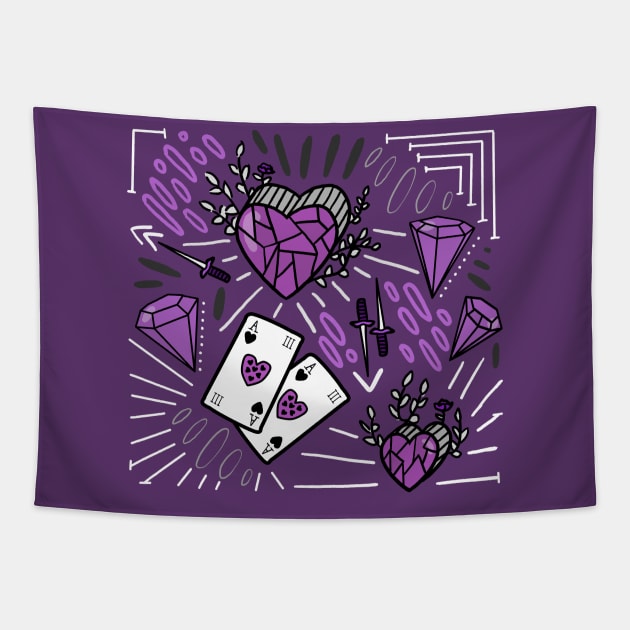 Ace Design Tapestry by DamageTwig