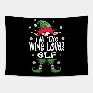 I’m The Wine Lover Elf, Funny Wine Lover Christmas Gift Tapestry