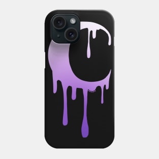 Dripping Moon (Purple Gradient Version) Phone Case