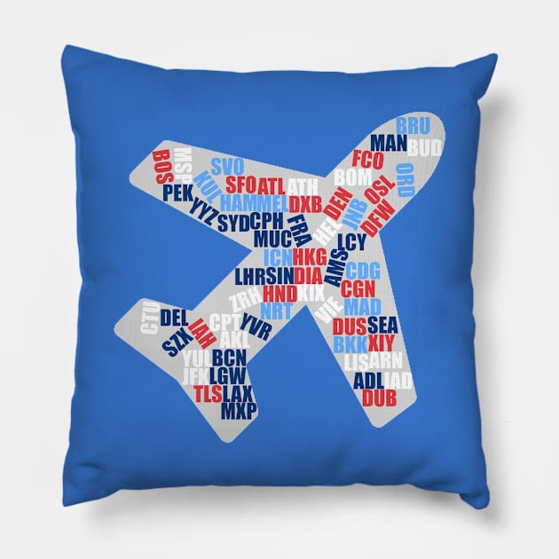 World Airports Plane | Gift Pillow by ProPlaneSpotter