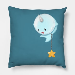 Finn The Space Narwhal Pillow