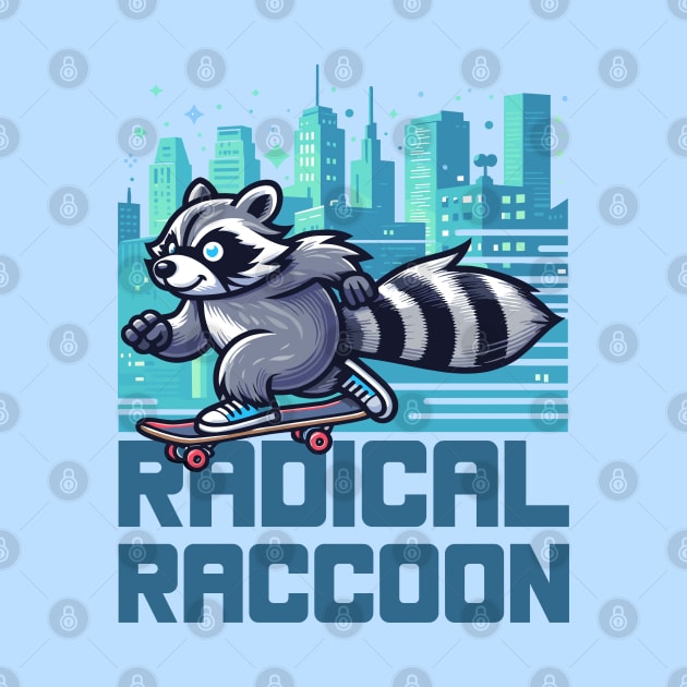 Radical Raccoon: Urban Skateboarder by SimplyIdeas