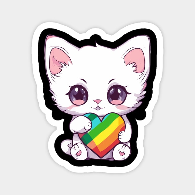 Irresistibly Cute Baby Kitten Magnet by animegirlnft