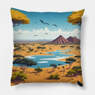 The Serengeti National Park Pillow