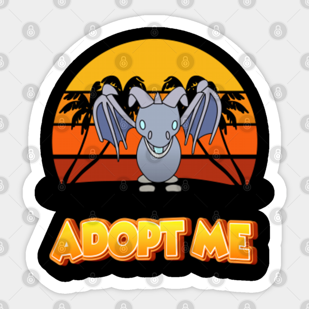 Sunset Palm Adopt Me Frost Dragon Roblox Adopt Me Sticker Teepublic - roblox cartoon sloth decal