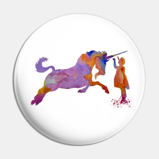 Unicorn art Pin