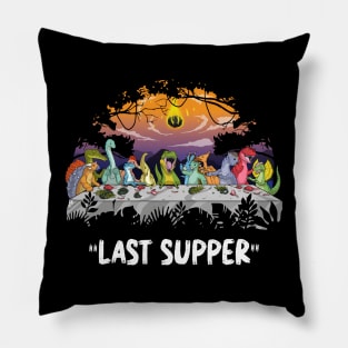 The Last Supper - A Jurassic Gathering Pillow