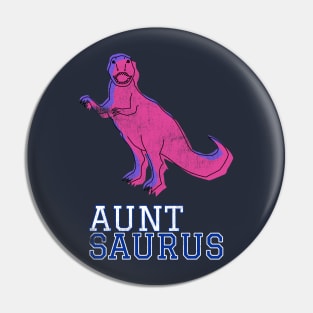 Auntsaurus Aunt Saurus T Rex Distressed Pink Design Gift Idea Dinosaur Gifts Pin