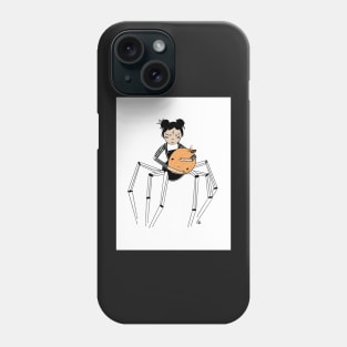 Spider Halloween Sad Kid Phone Case