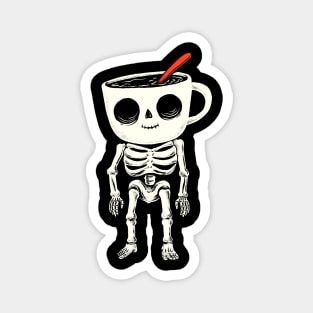 coffee skull Magnet