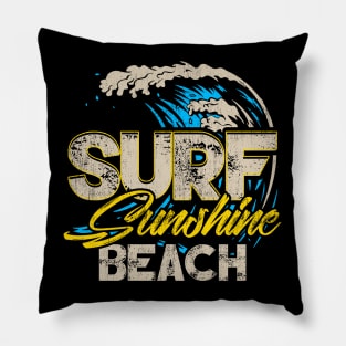 Surf Sunshine Beach Pillow