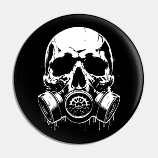 skull gas mask Pin