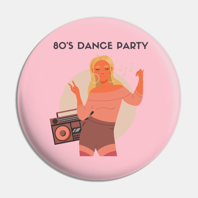 80's Dance Party Pin by Creativity Haven