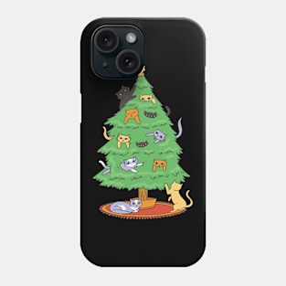 Funny Cats Christmas Tree Phone Case