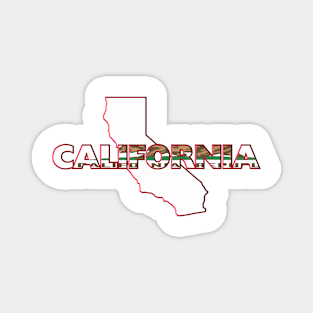 California Colored State Letters Magnet