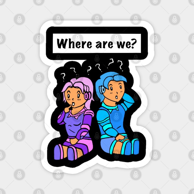 Where are they? Funny Magnet by Andrew Hau