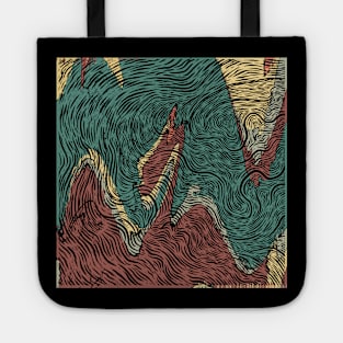 Nirmana Line Art Pattern Full Color Tote