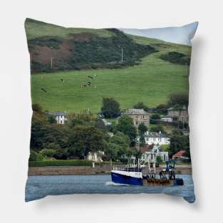 Fishing boat returning to harbour, Campbeltown Pillow