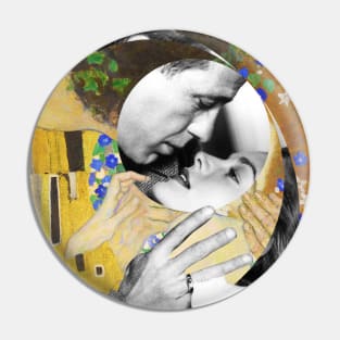 Klimt’s The Kiss and Humphrey Bogart with Lauren Bacall in “Dark Passage” Pin