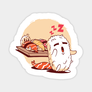 Sleep Walking Sushi Magnet