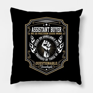 Assistant Buyer We Do Guess Work Pillow