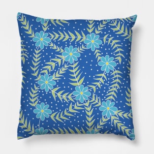 Floral Leafy Pattern Pillow
