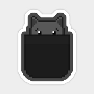 Pixel Pocket Cat Magnet