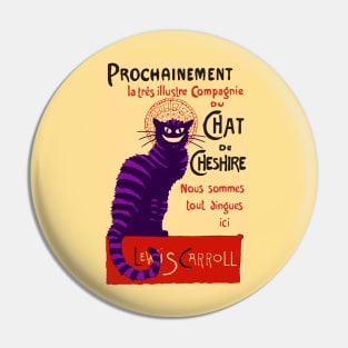 Cheshire Cat 'chat noir' Pin