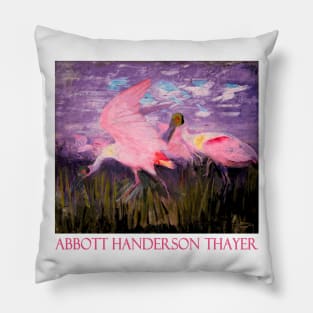 Roseate Spoonbills by Abbott Handerson Thayrer Pillow