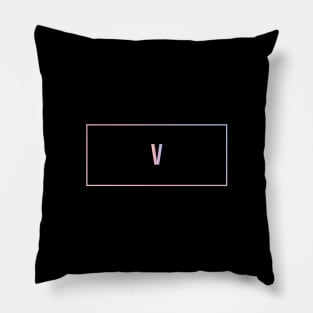 V BTS | Minimalist V BTS Pillow