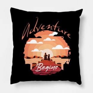 A New Adventure Begins Pillow