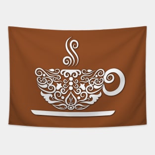 White Coffee Tapestry