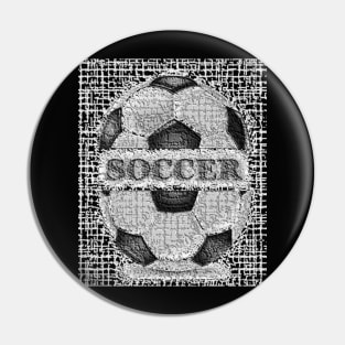 Soccer Ball Burger Pin