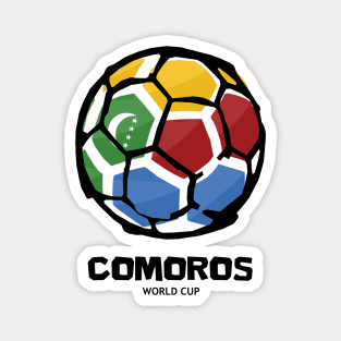 Comoros Football Country Flag Magnet