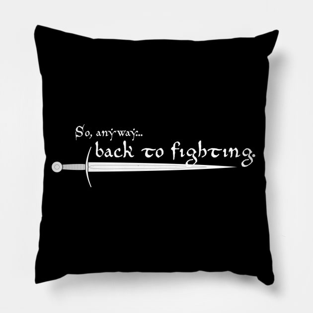 Back To Fighting Pillow by PixelDecay