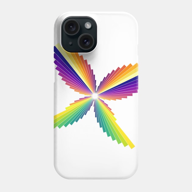 Aurora Butterfly | Flying Wings Bar Charts White Phone Case by aRtVerse