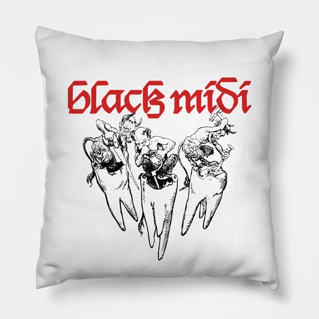 Black Midi ✅ Tooth Hellfire Demons Pillow by reyboot