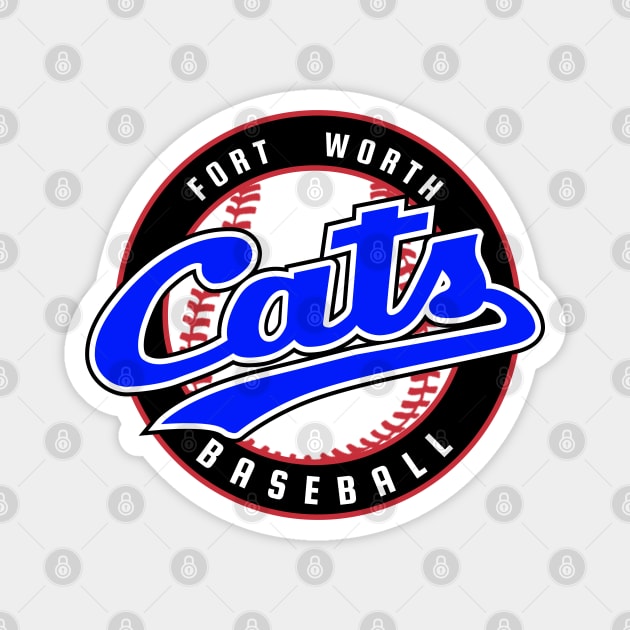 Original Fort Worth Cats United League Baseball 2004 Magnet by LocalZonly