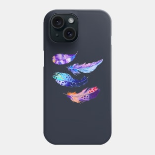 feathers watercolor hand drawn Phone Case