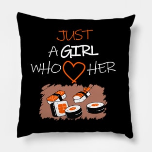 Girl love Sushi japanese food Pillow