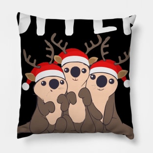 otter reindeers Pillow