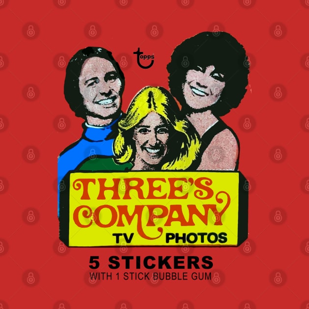 Three's Company Stickers 70s by Pop Fan Shop