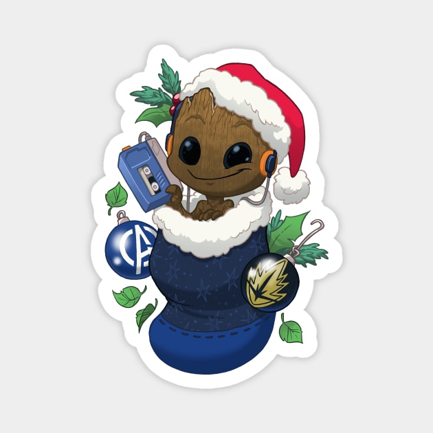 Stocking Stuffer: Little Tree Magnet by Dooomcat