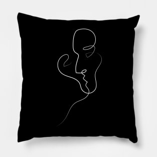 Passionate Kiss | One Line Artist | Minimal Art | One Line Art | Minimalist Pillow